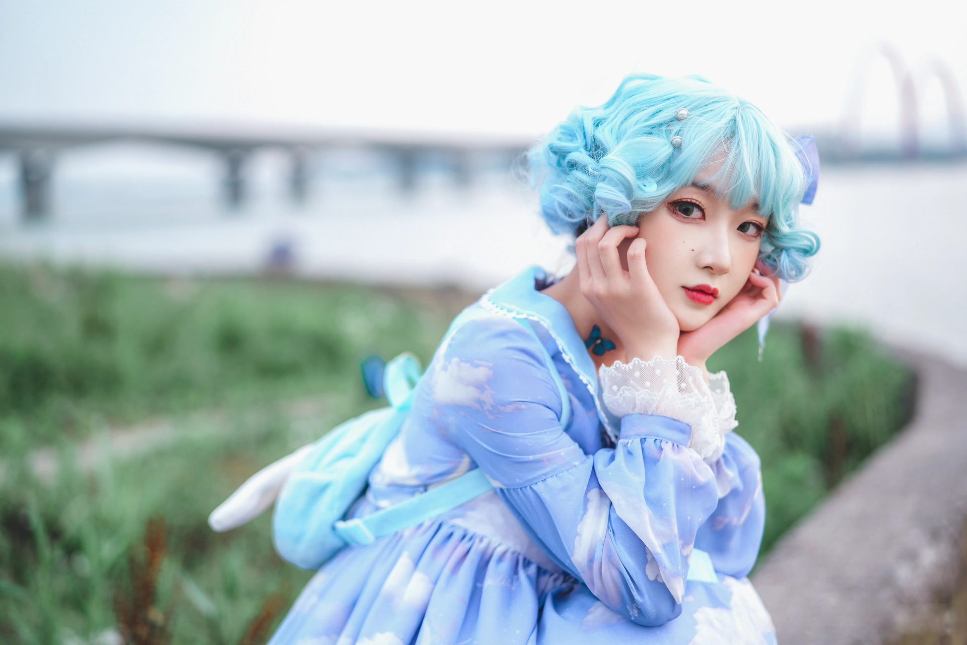 阿包也是兔娘 - NO.05 lolita蓝裙 1